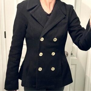 Guess Women’s Pea Coat in Black